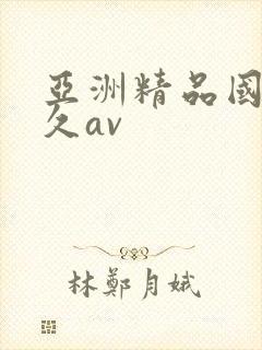 亚洲精品国产久久av