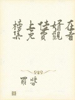 榜上佳婿在线全集免费观看电视剧封面