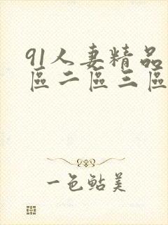 91人妻精品一区二区三区不