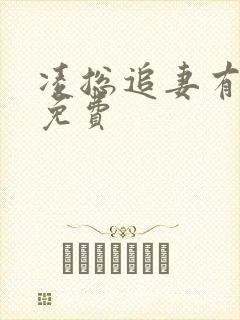 凌总追妻有点甜免费