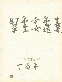 87年今年生怀孕生女还是男孩