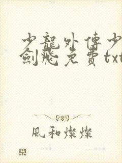 少龙外传少年龙剑飞免费txt