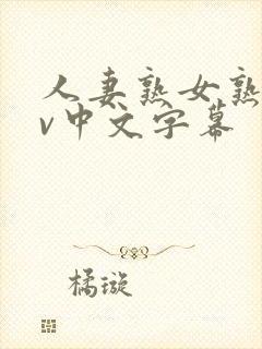 人妻熟女熟女av中文字幕