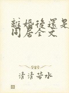 离婚后还是选择同居全文