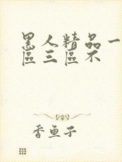 黑人精品一区二区三区不