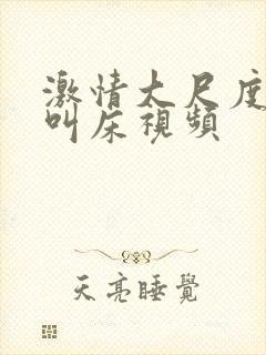 激情大尺度做爰叫床视频