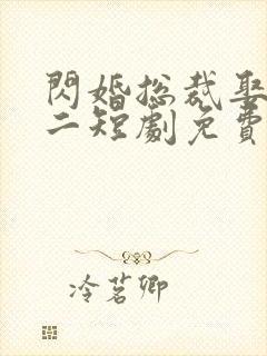 闪婚总裁娶一送二短剧免费观看