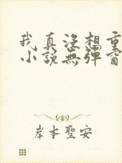 我真没想重生啊小说无弹窗全文免费阅读封面