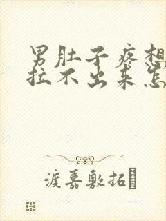 男肚子疼想拉屎拉不出来怎么回事