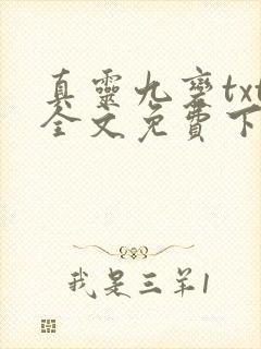 真灵九变txt全文免费下载