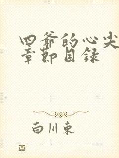 四爷的心尖宠妃章节目录