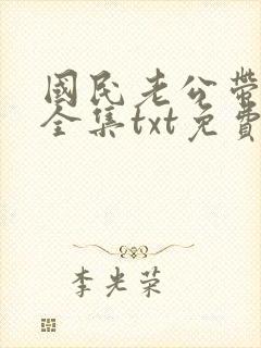国民老公带回家全集txt免费下载
