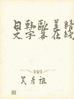 日韩欧美精品中文字幕在线