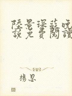 陆景琛苏晚晴小说免费阅读最新章节