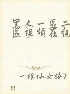 黑人一区二区三区视频在观看