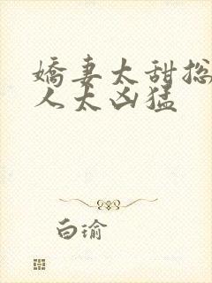 娇妻太甜总裁大人太凶猛