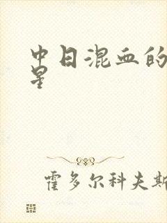 中日混血的男明星