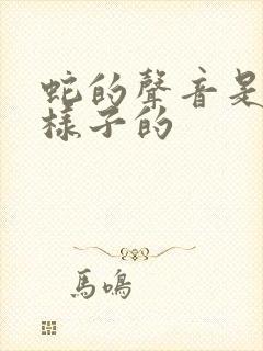 蛇的声音是什么样子的