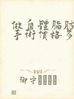 做自体脂肪丰胸手术价格多少钱