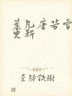 叶凡唐若雪最快更新