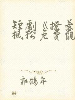 短剧《撩惹》林枫松免费观看全集