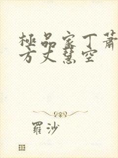 极品家丁萧夫人方丈慧空