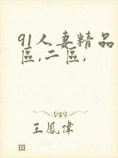 91人妻精品一区,二区,