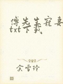 傅先生宠妻无度txt下载