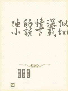 他的情深似海 小说下载txt