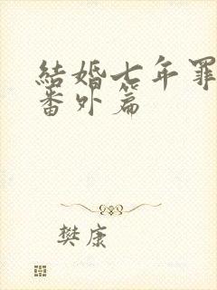 结婚七年罪与泪番外篇