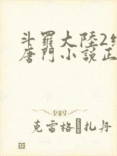 斗罗大陆2绝世唐门小说正版