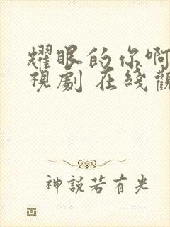 耀眼的你啊 电视剧 在线观看