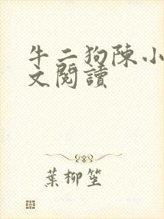 牛二狗陈小燕全文阅读封面