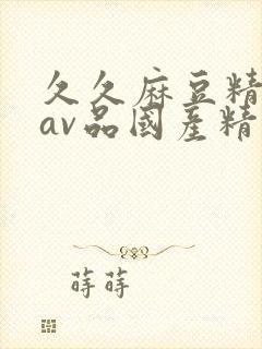 久久麻豆精亚洲av品国产精品