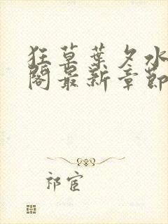 狂草叶夕水笔趣阁最新章节更新时间