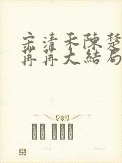 宋清禾陈楚尧顾苒苒大结局封面