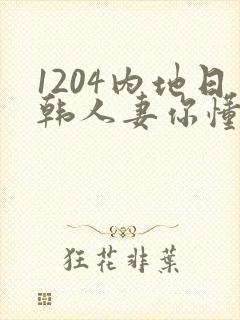 1204内地日韩人妻你懂的封面