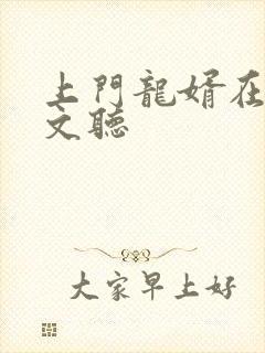 上门龙婿在线全文听