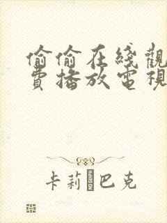 偷偷在线观看免费播放电视剧大全中封面