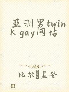亚洲男twink gay网站