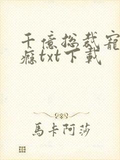 千亿总裁宠妻成瘾txt下载