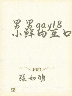 男男gay18小鲜肉互口1