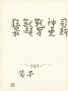 狂兽战神司空靖最超星更新