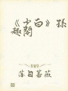《少白》孙倩笔趣阁