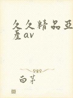 久久精品亚洲国产av