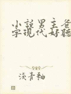 小说男主爸爸名字现代好听