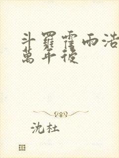 斗罗霍雨浩活在万年后