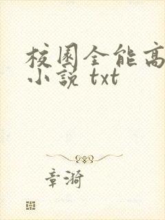 校园全能高手 小说 txt封面