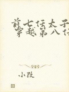 前七任太子死了 穿越第八任太子的小说