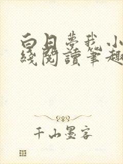 白日梦我小说在线阅读笔趣阁